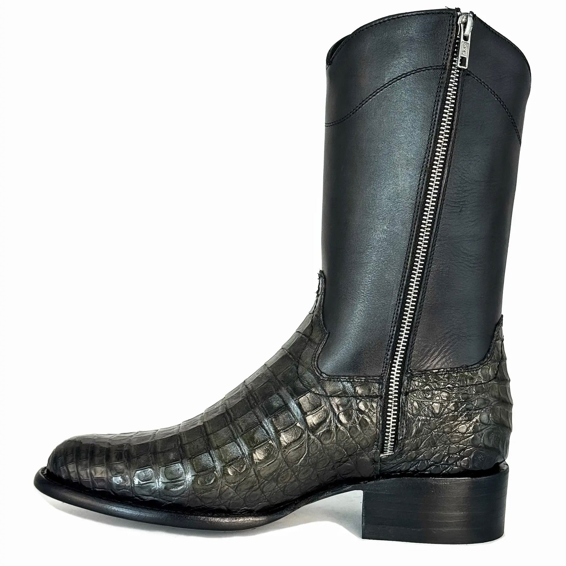 EMMA HIGH GREY COLA BELLY COCODRILO FUSCUS OVAL