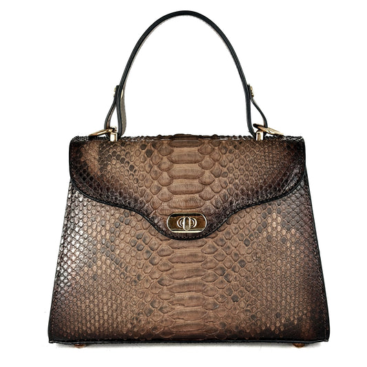 BOLSA BROWN DE PITON PARA DAMA