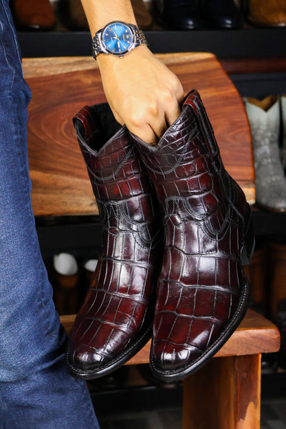 EMMA VINO FULL COCODRILO ALLIGATOR  OVAL