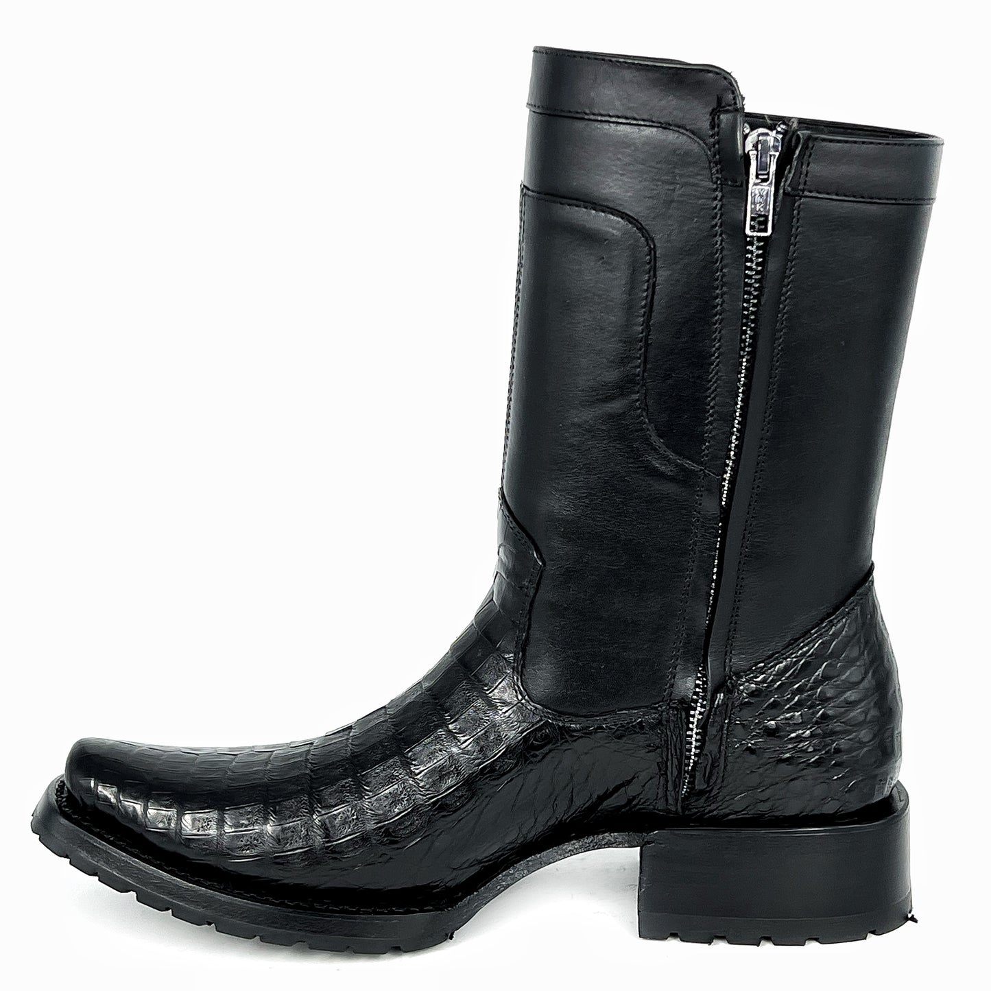 CHRISTIAN BLACK CROCODRILO BOOTS (TRACK)