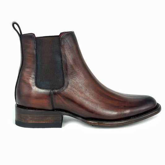 CARLO BROWN PITON BOOTS 