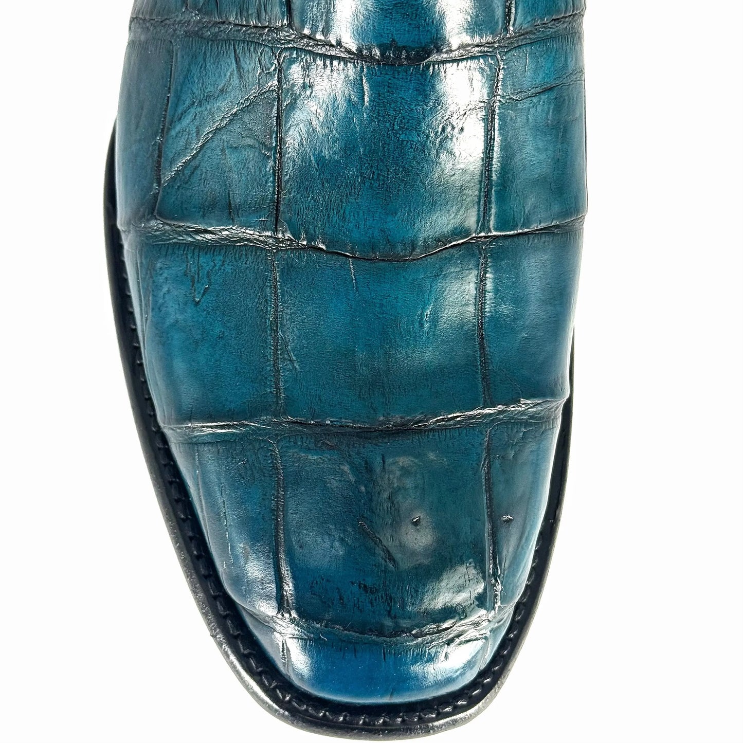 COWBOY AZUL TURQUESA OBSCURO FULL ALLIGATOR FRANCESA