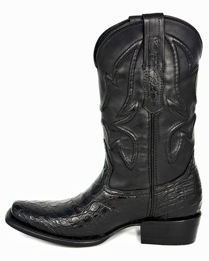 COWBOY BLACK COCODRILO MORELETI BOOTS DUBAI