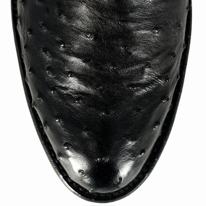 EMMA BLACK FULL OSTRICH OVAL
