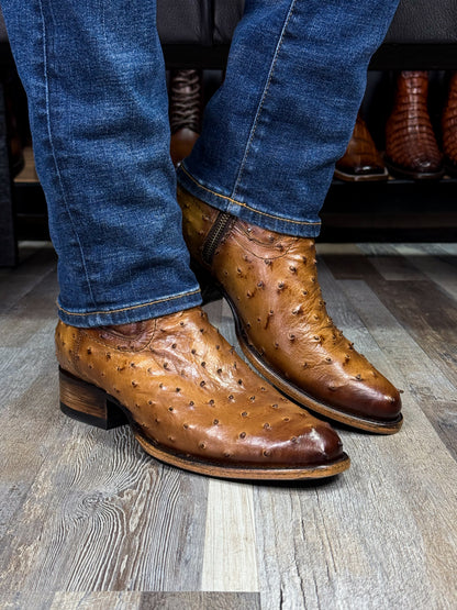 EMMA FULL AVESTRUZ BOOTS OVAL