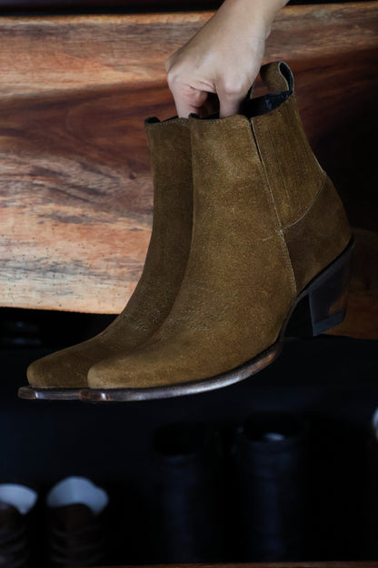 EMMA BROWN PITON BOOTS 