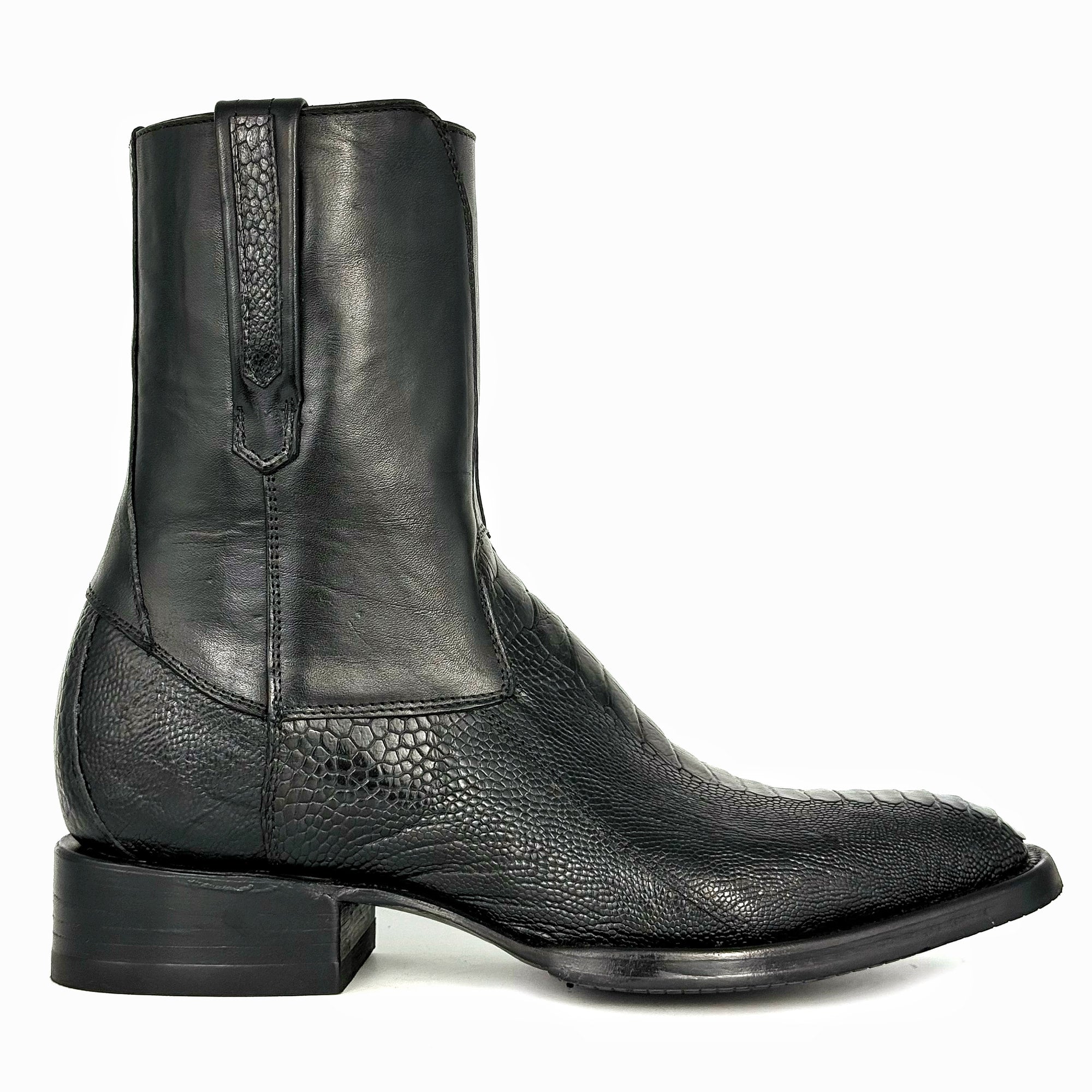 Ehode EMMA BROWN OSTRICH BOOTS – BLACK&BOOTS