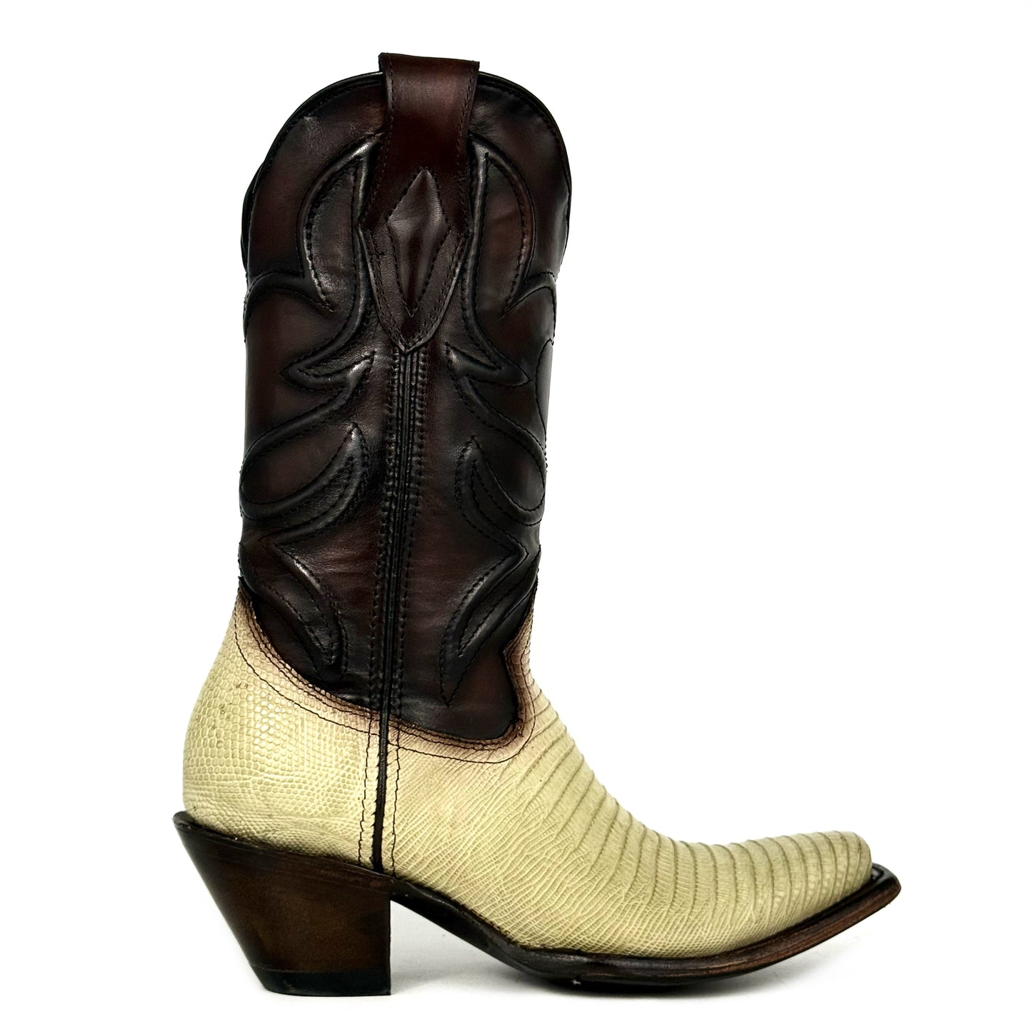 EMMA BROWN PITON BOOTS 