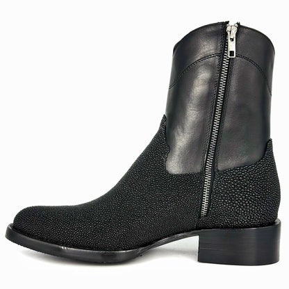 EMMA BLACK MANTARRAYA BOOTS OVAL