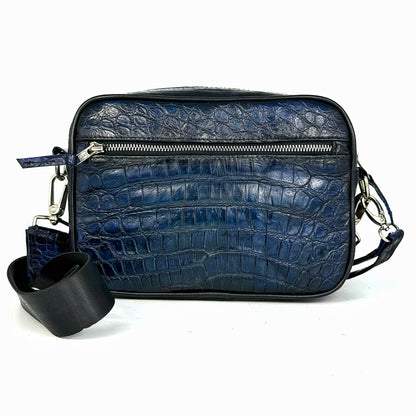 BANDOLERA BLUE COCODRILO DOS BOLSAS