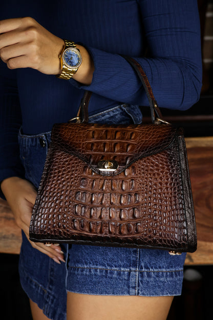 BOLSA LOMO COCODRILO/AVESTRUZ PARA DAMA