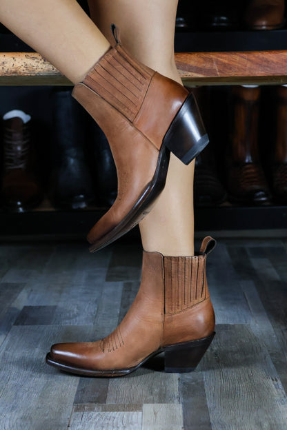 EMMA BROWN PITON BOOTS 
