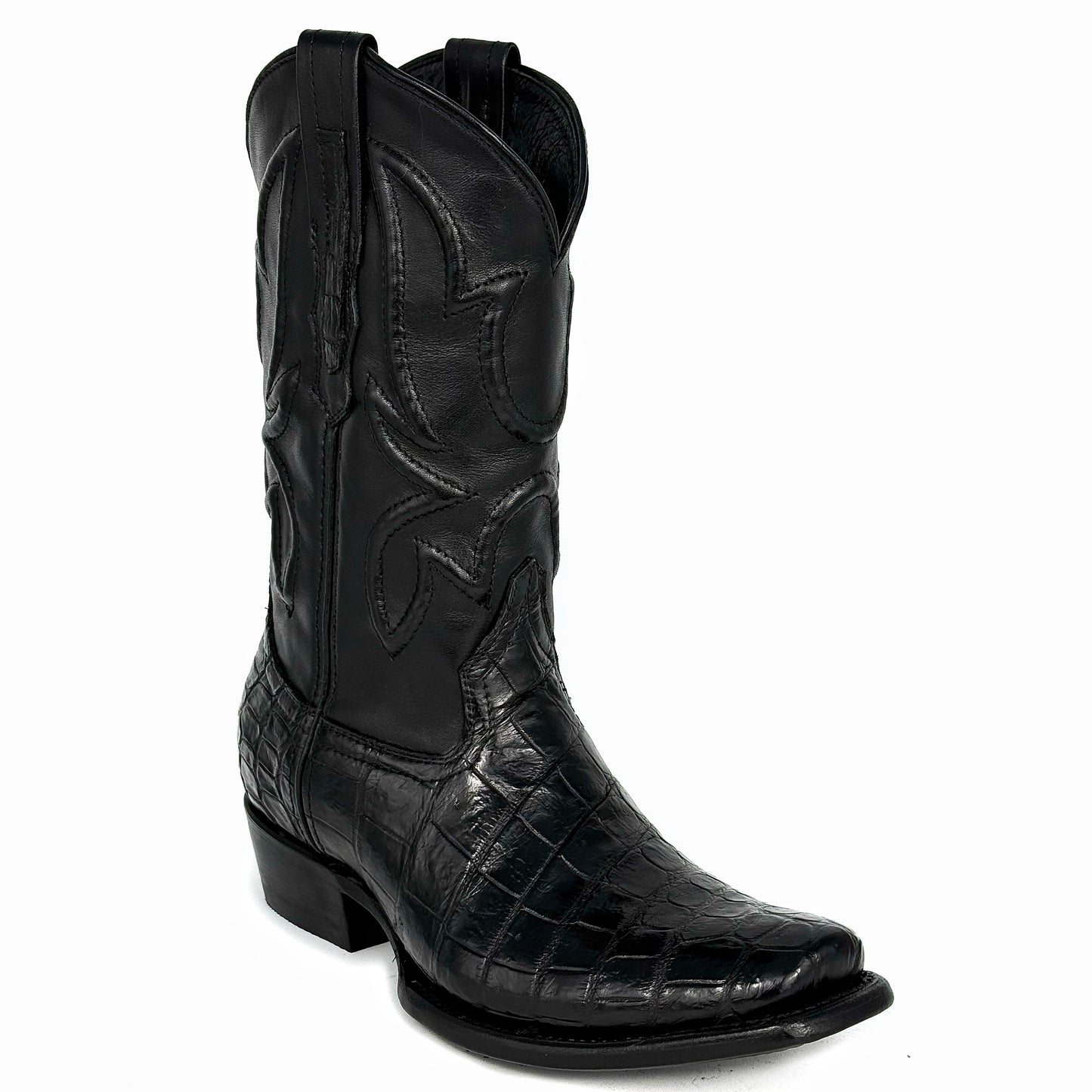 COWBOY BLACK COCODRILO MORELETI BOOTS DUBAI
