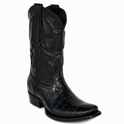 COWBOY BLACK COCODRILO MORELETI BOOTS DUBAI