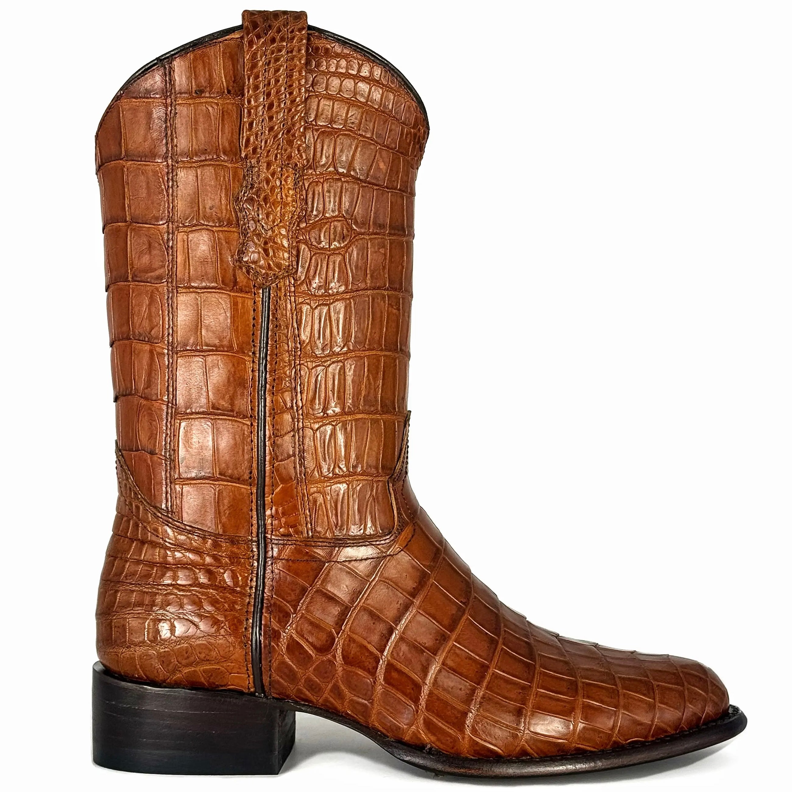 COWBOY CARAMELO FULL COCODRILO SIAMES OVAL