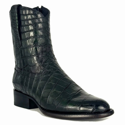 GREEN EMMA FULL MORELETI CROCODILE OVAL