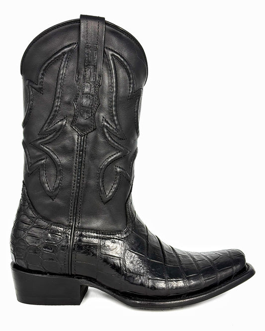 COWBOY BLACK COCODRILO MORELETI BOOTS DUBAI