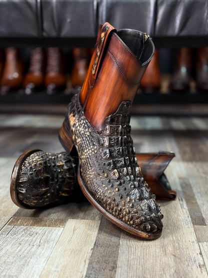 EMMA NATURAL NUCA DE COCODRILO BOOTS OVAL
