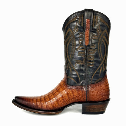 EMMA BROWN PITON BOOTS 