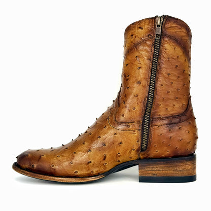 EMMA FULL AVESTRUZ BOOTS OVAL