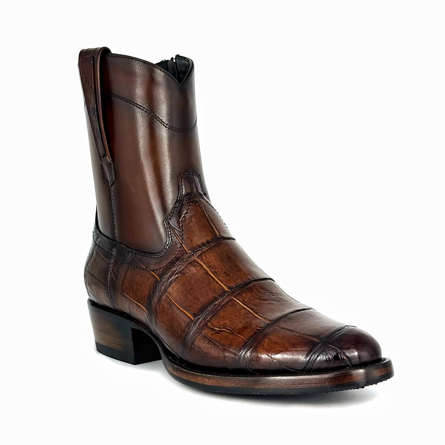 EMMA BROWN COCODRILO ALLIGATOR OVAL