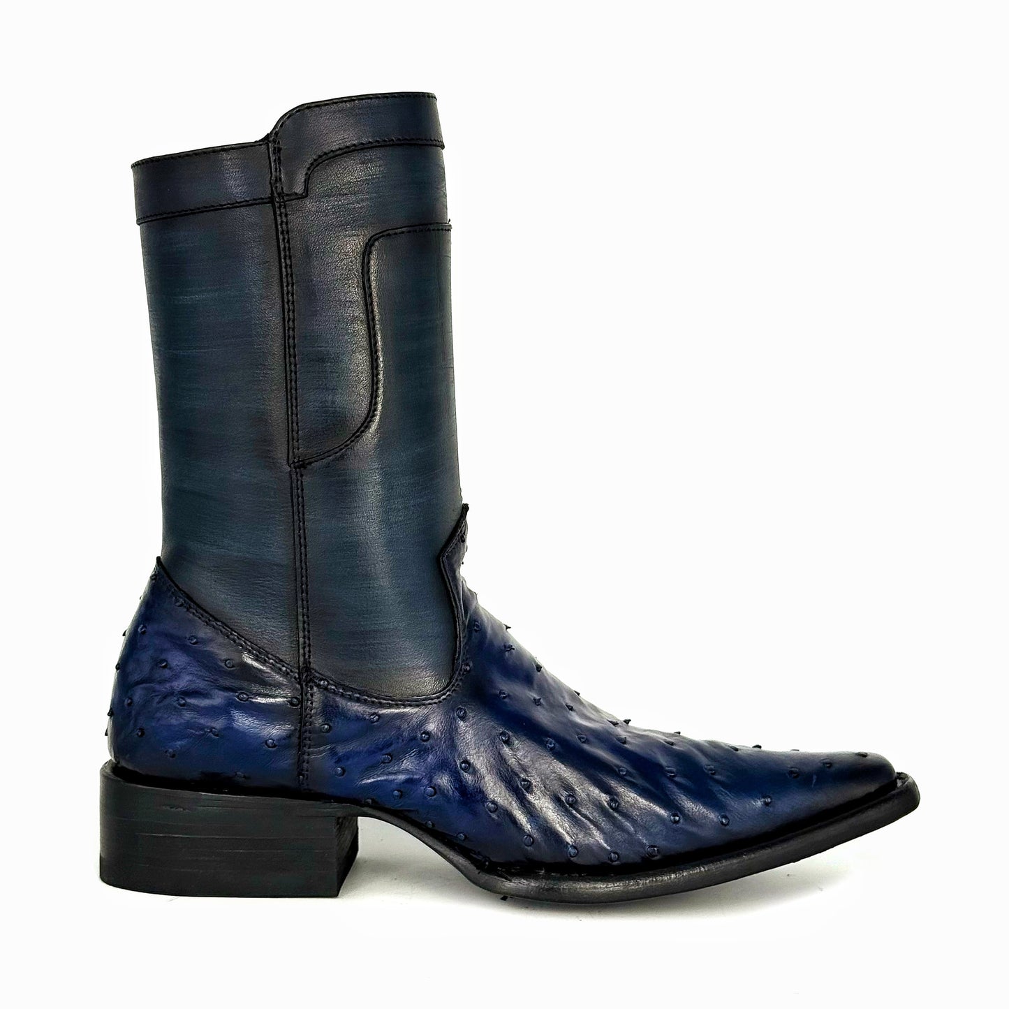 EMMA BROWN OSTRICH BOOTS 
