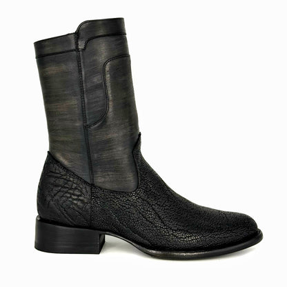 CHRISTIAN ELEFANTE BLACK BOOTS OVAL