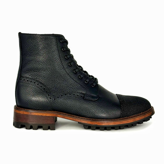 CARLO BROWN PITON BOOTS 