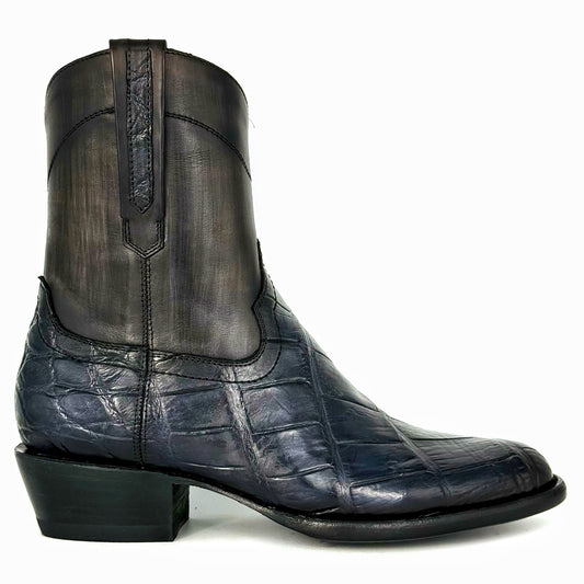 EMMA GREY BLUE COCODRILO ALLIGATOR OVAL
