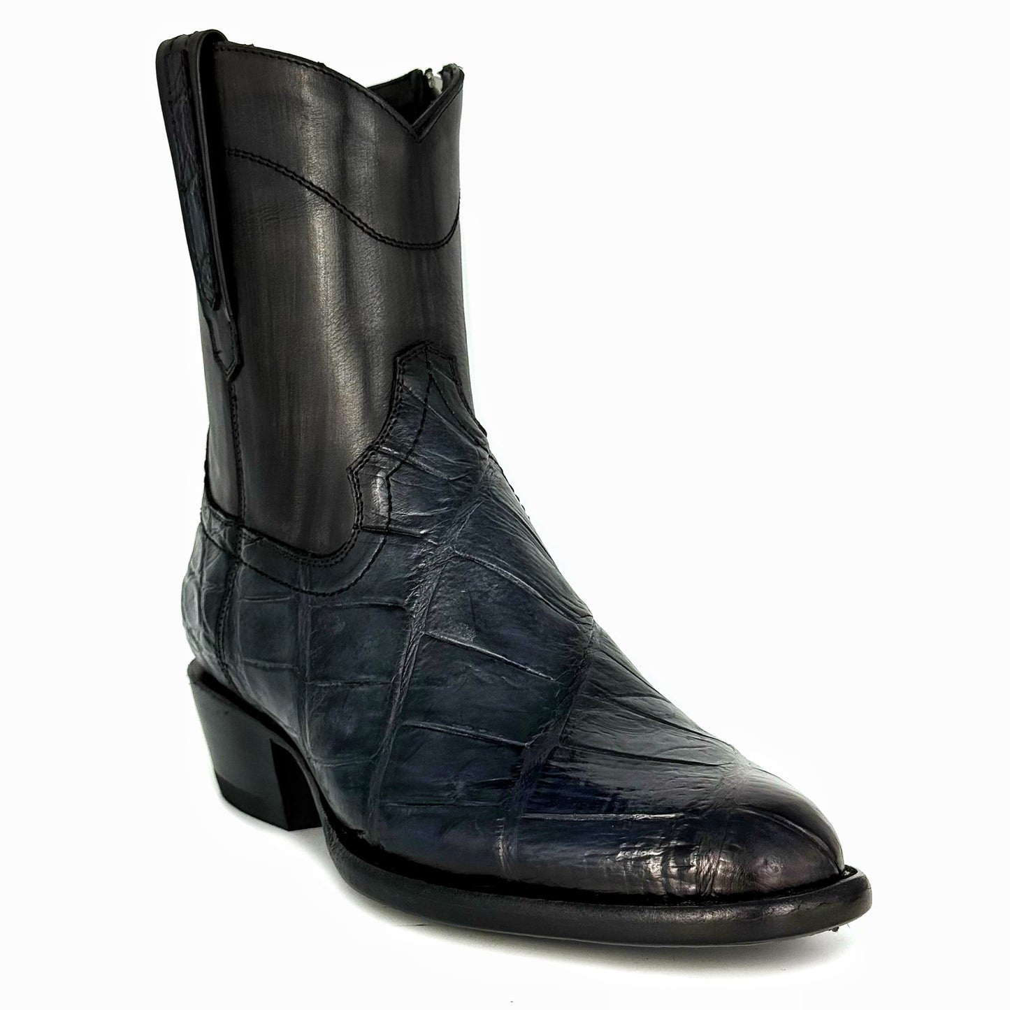 EMMA GREY BLUE COCODRILO ALLIGATOR OVAL