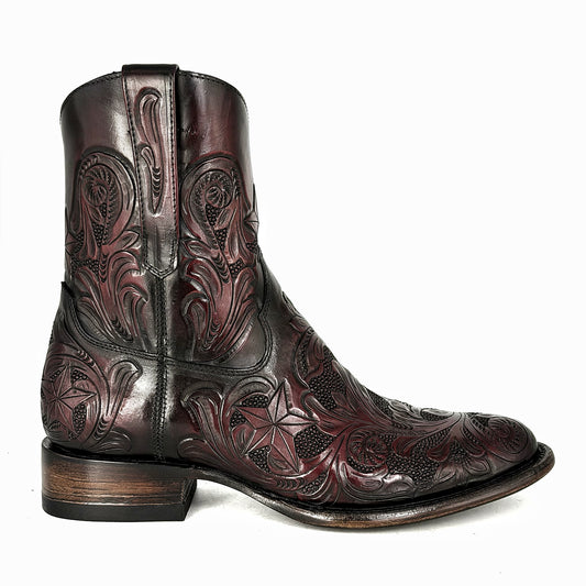 CARLO BROWN PITON BOOTS 