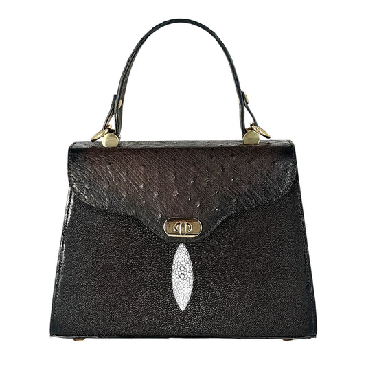 BOLSA MANTARRAYA/AVESTRUZ DAMA