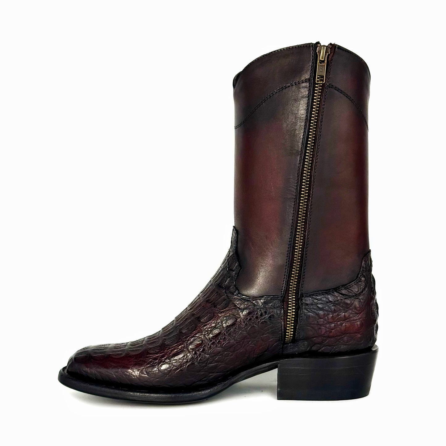 EMMA HIGH VINO COCODRILO FUSCUS OVAL