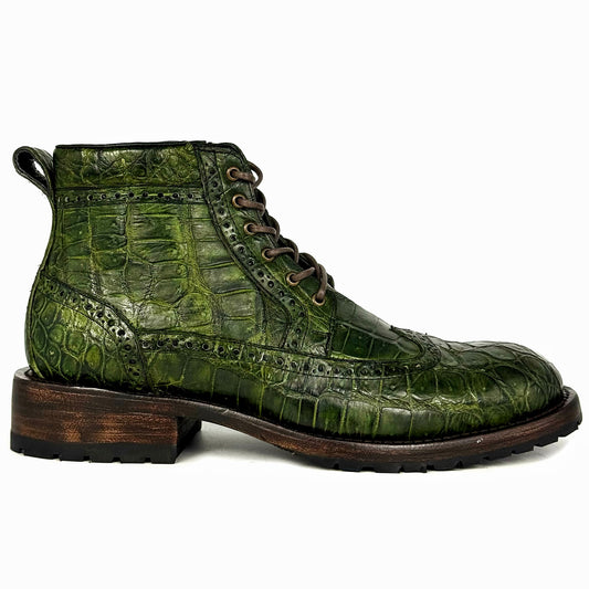 ISSAC GREEN COCODRILO BOOTS URBANO