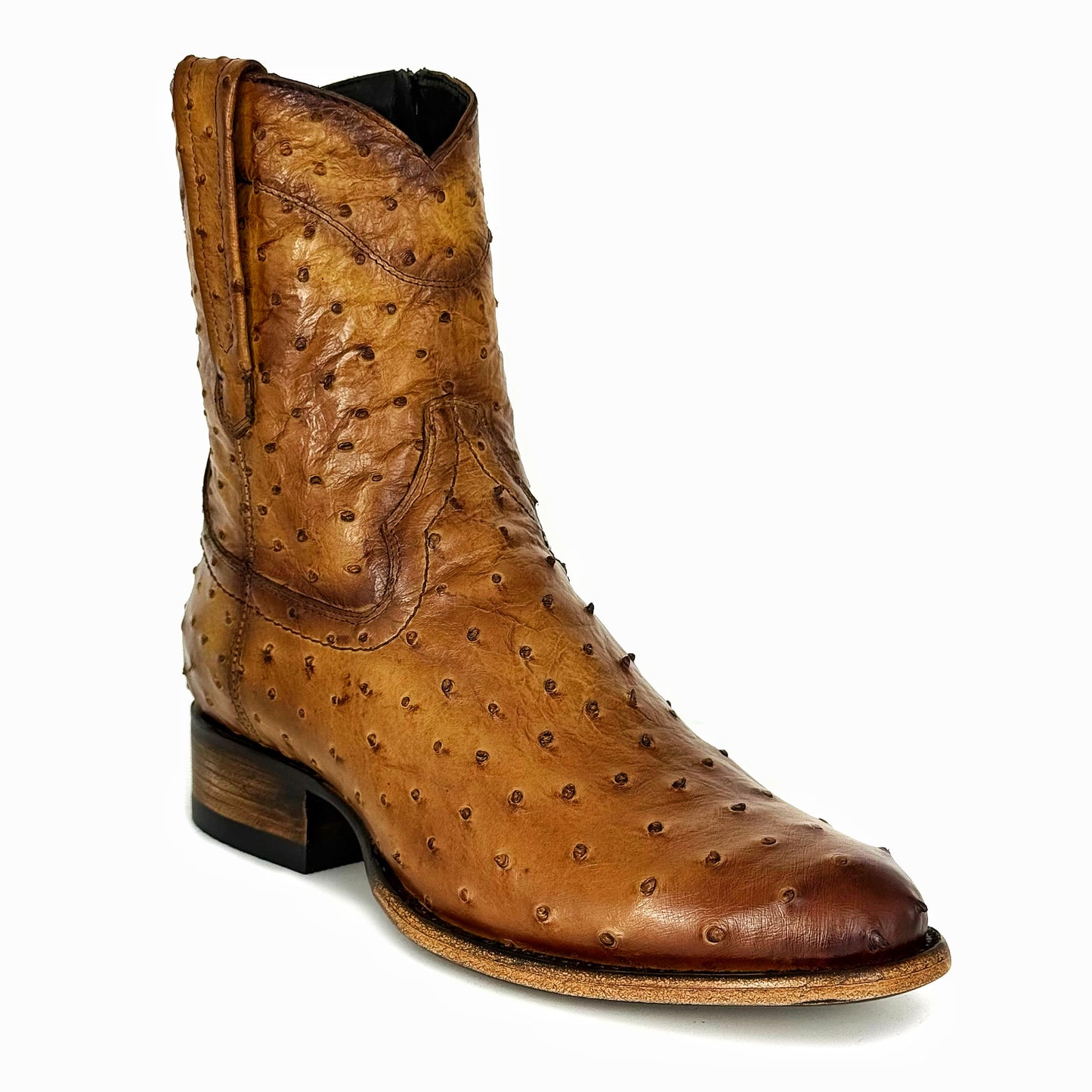 EMMA FULL AVESTRUZ BOOTS OVAL