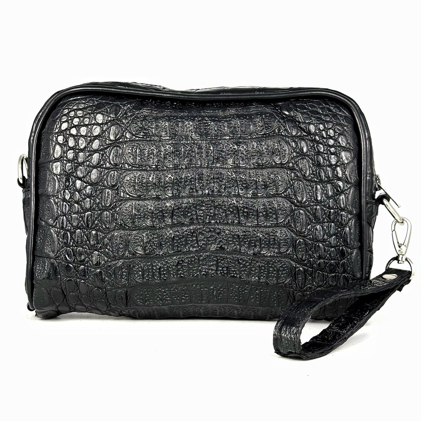 BANDOLERA BLACK COCODRILO FUSCUS