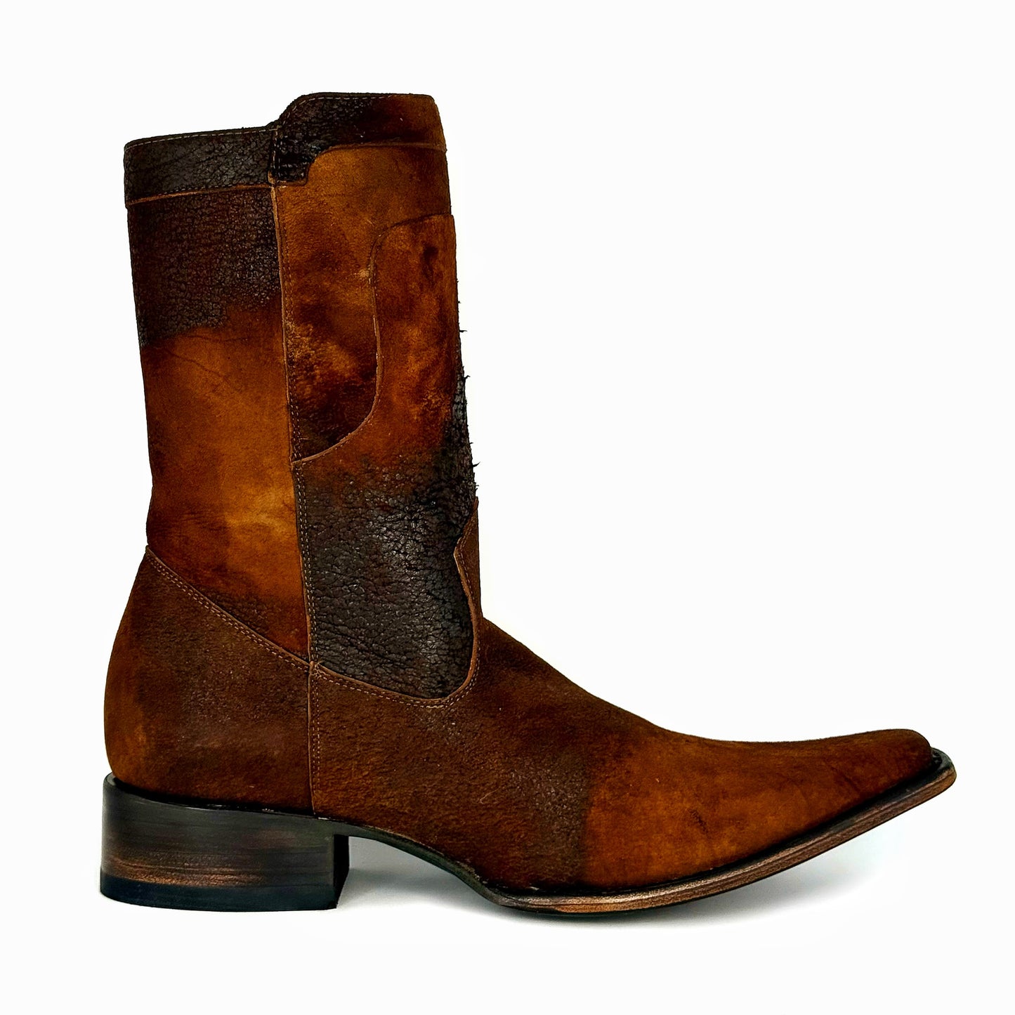 EMMA BROWN OSTRICH BOOTS 