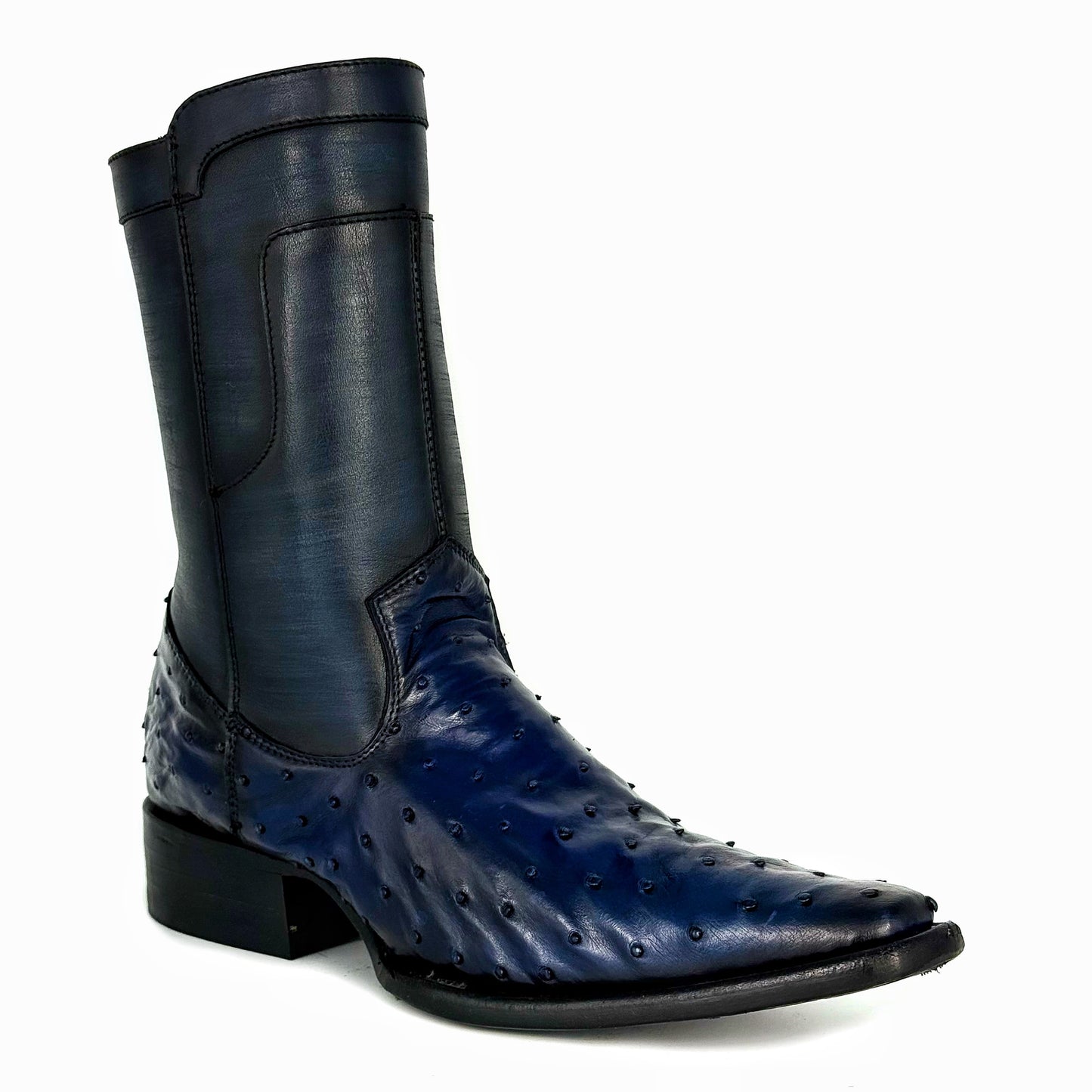 EMMA BROWN OSTRICH BOOTS 