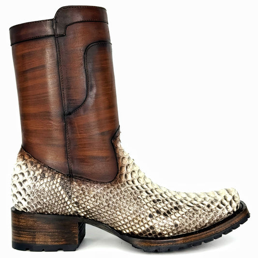 EMMA BROWN PITON BOOTS 