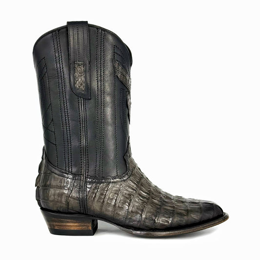 COWBOY GREY COLA DE COCODRILO BOOTS OVAL