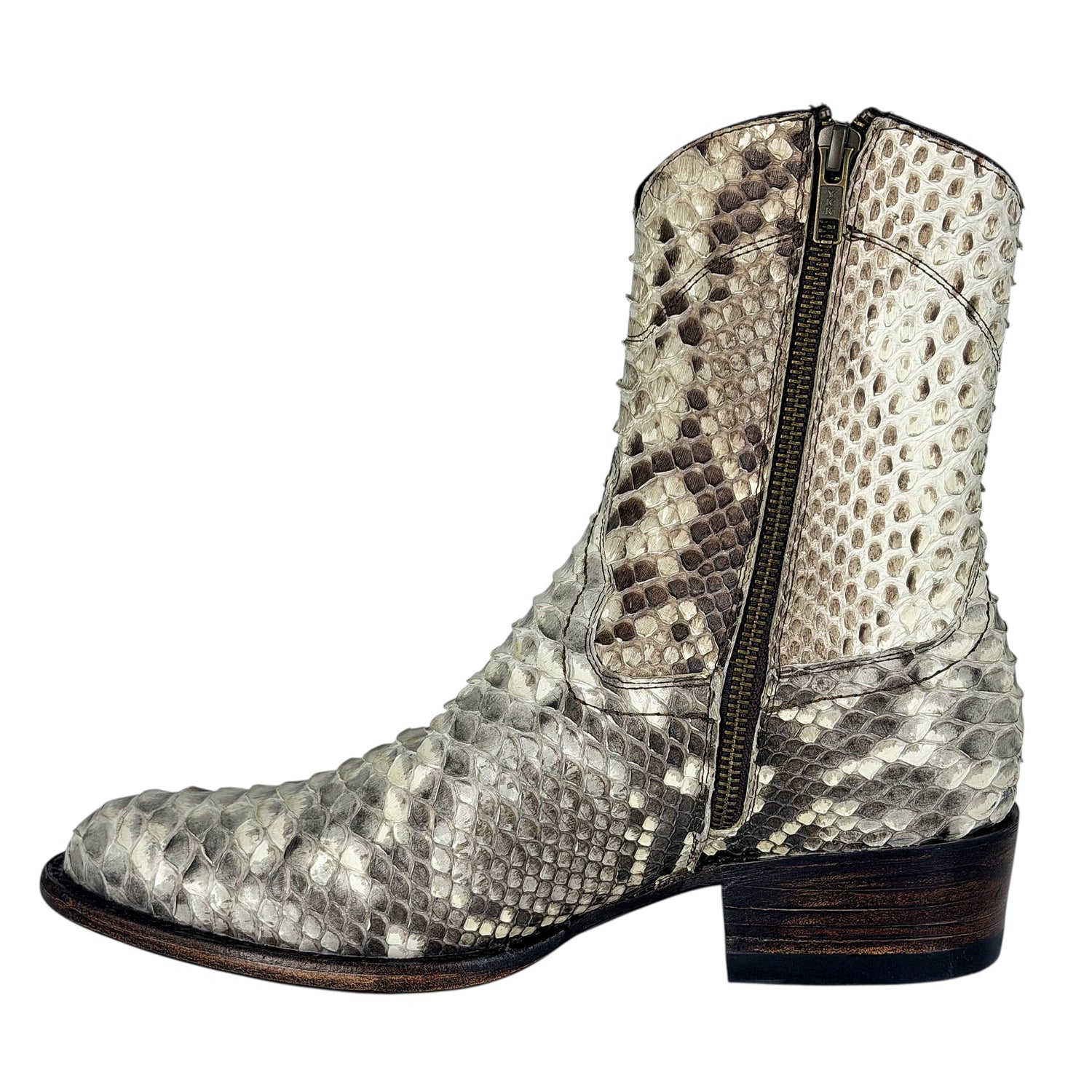 EMMA FULL PITON NATURAL BOOTS OVAL