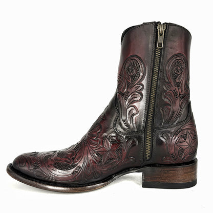 CARLO BROWN PITON BOOTS 