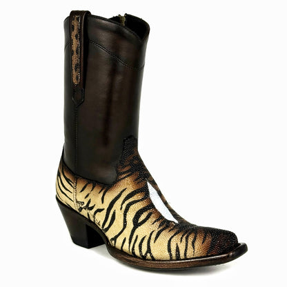 EMMA BROWN PITON BOOTS 