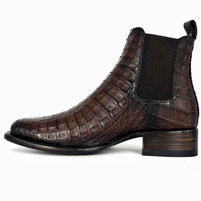 CARLO BROWN PITON BOOTS 