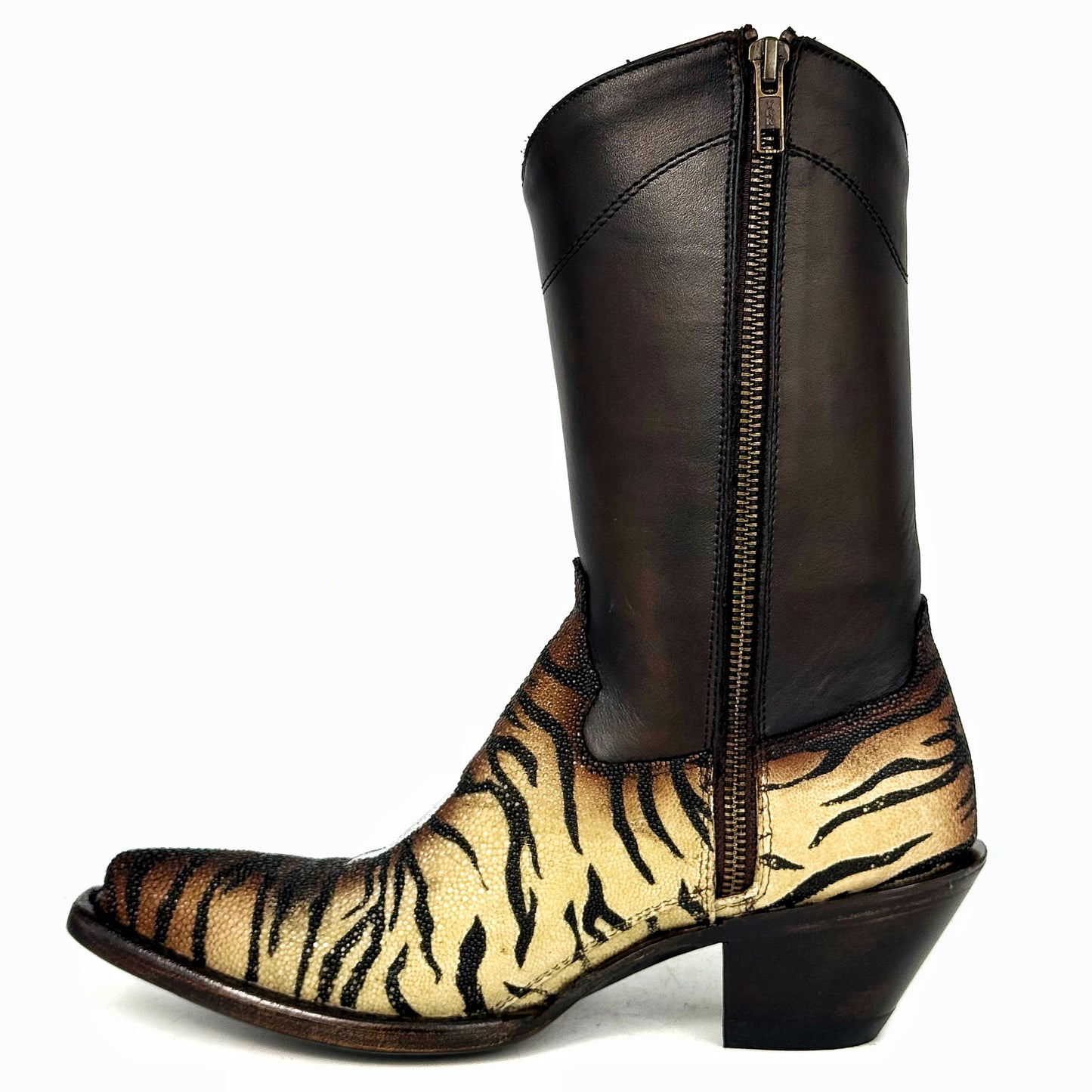 EMMA BROWN PITON BOOTS 
