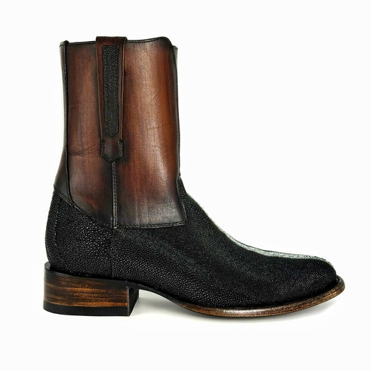 EMMA BROWN PITON BOOTS 