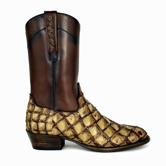 EMMA HIGH PIRARUCU BEIGE BOOTS