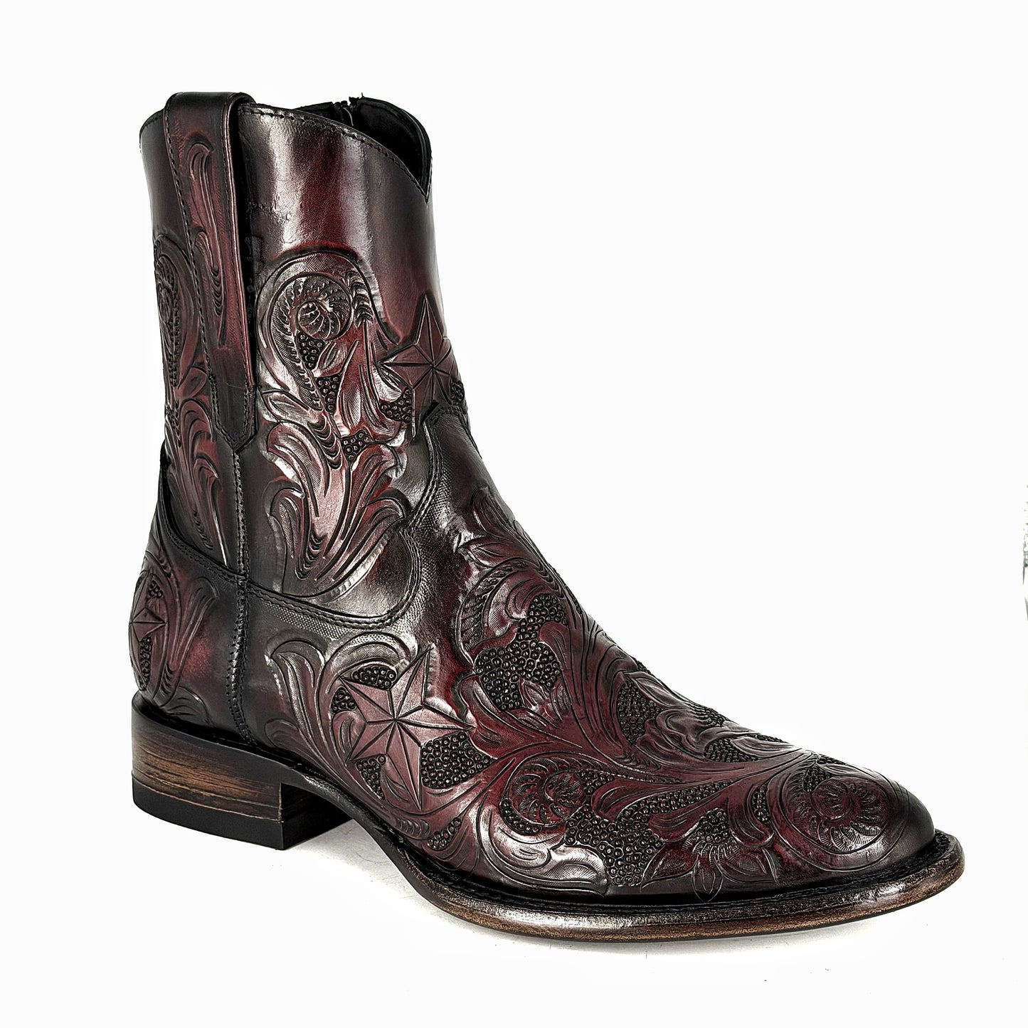 CARLO BROWN PITON BOOTS 