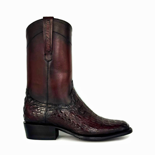 EMMA HIGH VINO COCODRILO FUSCUS OVAL