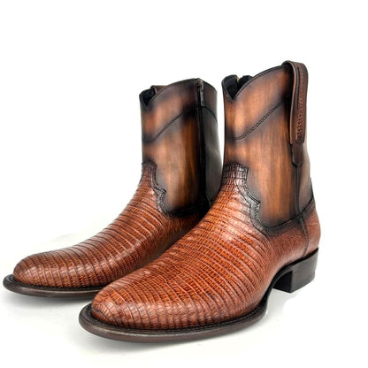 EMMA BROWN LIZARD BOOTS